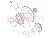 SUZUKI GN125E N (1992) (E30) 6 - STARTER CLUTCH