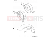 SUZUKI GN125E P (1993) (E03) 34 - HEADLAMP HOUSING