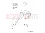 SUZUKI GN125E P (1993) (E03,E28,E33) 43 - REAR FENDER
