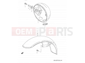 SUZUKI GN125E P (1993) (E03,E28,E33) 34 - HEADLAMP HOUSING