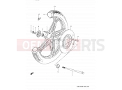 SUZUKI GN125E R (1994) (E03,E28,E33) 35 - FRONT WHEEL