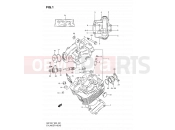 SUZUKI GN125E X (1999) 1 - CYLINDER HEAD