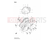 SUZUKI GN125E X (1999) 4 - CRANKCASE COVER