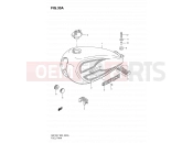 SUZUKI GN125E X (1999) 30A - FUEL TANK (MODEL X)