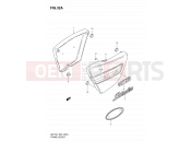 SUZUKI GN125E X (1999) 32A - FRAME COVER (MODEL X/Y)