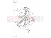 SUZUKI GN125E X (1999) 40A - FRONT WHEEL (GN125EV/EW/EX/EY/EK1)