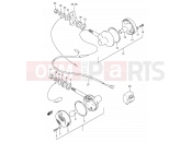 SUZUKI GN250 J (1988) 25 - TURN SIGNAL LAMP (E02,E04,E34,E53,MODEL N/P/R E24)