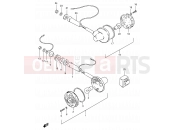 SUZUKI GN250 K (1989) 26 - TURN SIGNAL LAMP (E25,E39)