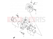 SUZUKI GN250 P (1993) 46 - FRONT CALIPERS