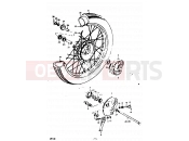 SUZUKI GP100 C (1978) 53 - FRONT WHEEL (E02, E06, E24)