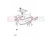 SUZUKI GP125 X (1999) 40 - FUEL TANK (MODEL X)