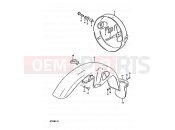 SUZUKI GP125 X (1999) 55 - HEADLAMP HOUSING - FRONT FENDER