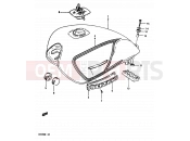 SUZUKI GR650 / GR650X E (1984) 45 - FUEL TANK (GR650E)
