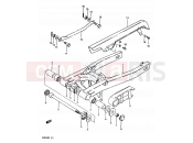 SUZUKI GR650 / GR650X E (1984) 66 - REAR SWINGING ARM
