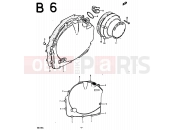 SUZUKI GS1000 N (1992) 5 - CRANKCASE RH COVER