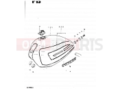 SUZUKI GS1000G X (1999) 53 - FUEL TANK (MODEL X)