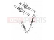SUZUKI GS1000H / GS1000E T (1996) 9 - CAM SHAFT - VALVE