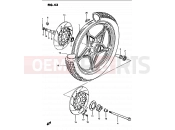 SUZUKI GS1100G G (1986) 43 - FRONT WHEEL