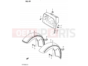 SUZUKI GS1100GK D (1983) 49 - HEADLAMP HOUSING - FRONT FENDER