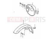 SUZUKI GS250T T (1999) 40 - HEADLAMP HOUSING - FRONT FENDER