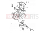 SUZUKI GS250T T (1999) 41 - FRONT WHEEL