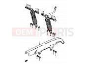 SUZUKI GS400 C (1978) 54 - CHAIN CASE-SHOCK ABSORBER