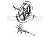 SUZUKI GS400 C (1978) 46 - FRONT WHEEL (GS400EC,EN)