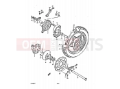 SUZUKI GS450E T (1996) 66 - REAR WHEEL (CAST WHEELS)