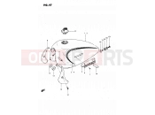 SUZUKI GS450L T (1996) 47 - FUEL TANK (MODEL Z)