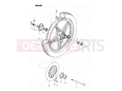 SUZUKI GS450L T (1996) 60 - FRONT WHEEL (MODEL Z)