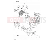 SUZUKI GS450L T (1996) 72 - REAR WHEEL (MODEL T, X)