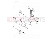 SUZUKI GS450L X (1999) 70 - REAR SWINGING ARM