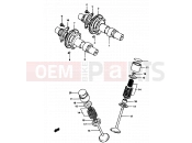 SUZUKI GS450E D (1983) 10 - CAM SHAFT - VALVE