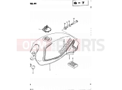 SUZUKI GS450L Z (1982) 49 - FUEL TANK (MODEL D)