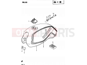 SUZUKI GS450L Z (1982) 50 - FUEL TANK (GS450SD E06, E15, E24, E34)