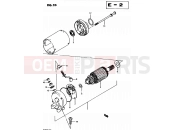 SUZUKI GS450L Z (1982) 23 - STARTING MOTOR
