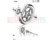 SUZUKI GS450L Z (1982) 68 - FRONT WHEEL (MODEL Z E34)
