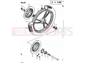 SUZUKI GS450L Z (1982) 69 - FRONT WHEEL (MODEL D E34)