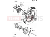 SUZUKI GS450L Z (1982) 86 - REAR WHEEL (MODEL D)