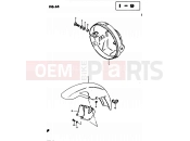 SUZUKI GS450L D (1983) 65 - HEADLAMP HOUSING - FRONT FENDER
