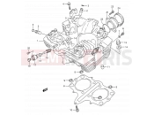 SUZUKI GS500E L (1990) (E28) 2 - CYLINDER HEAD