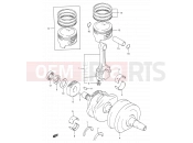 SUZUKI GS500E L (1990) (E28) 7 - CRANKSHAFT
