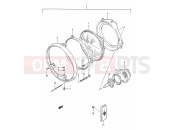 SUZUKI GS500E L (1990) (E28) 24 - HEADLAMP (MODEL K/L/M/N/P)
