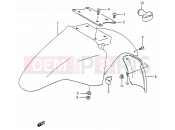 SUZUKI GS500E L (1990) (E28) 36 - FRONT FENDER