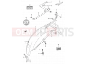 SUZUKI GS500E L (1990) (E28) 39 - REAR FENDER