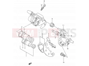 SUZUKI GS500E L (1990) (E28) 45 - FRONT CALIPER (MODEL K/L/M/N/P/R/S)