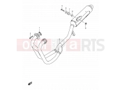 SUZUKI GS500EU X (1999) 14 - MUFFLER