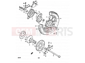 SUZUKI GS550 T (1996) 69 - REAR WHEEL (SPOKE WHEELS)