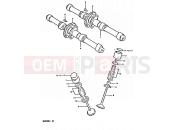 SUZUKI GS550E X (1999) 9 - CAM SHAFT - VALVE