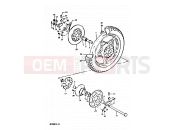SUZUKI GS550E X (1999) 64 - REAR WHEEL (GS550EX)